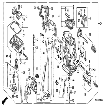 Gasket float chamber, 16163-MEB-671 , Honda